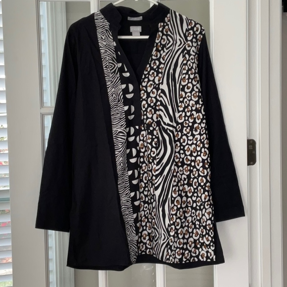 Chico’s No-Iron Tunic 2 EUC